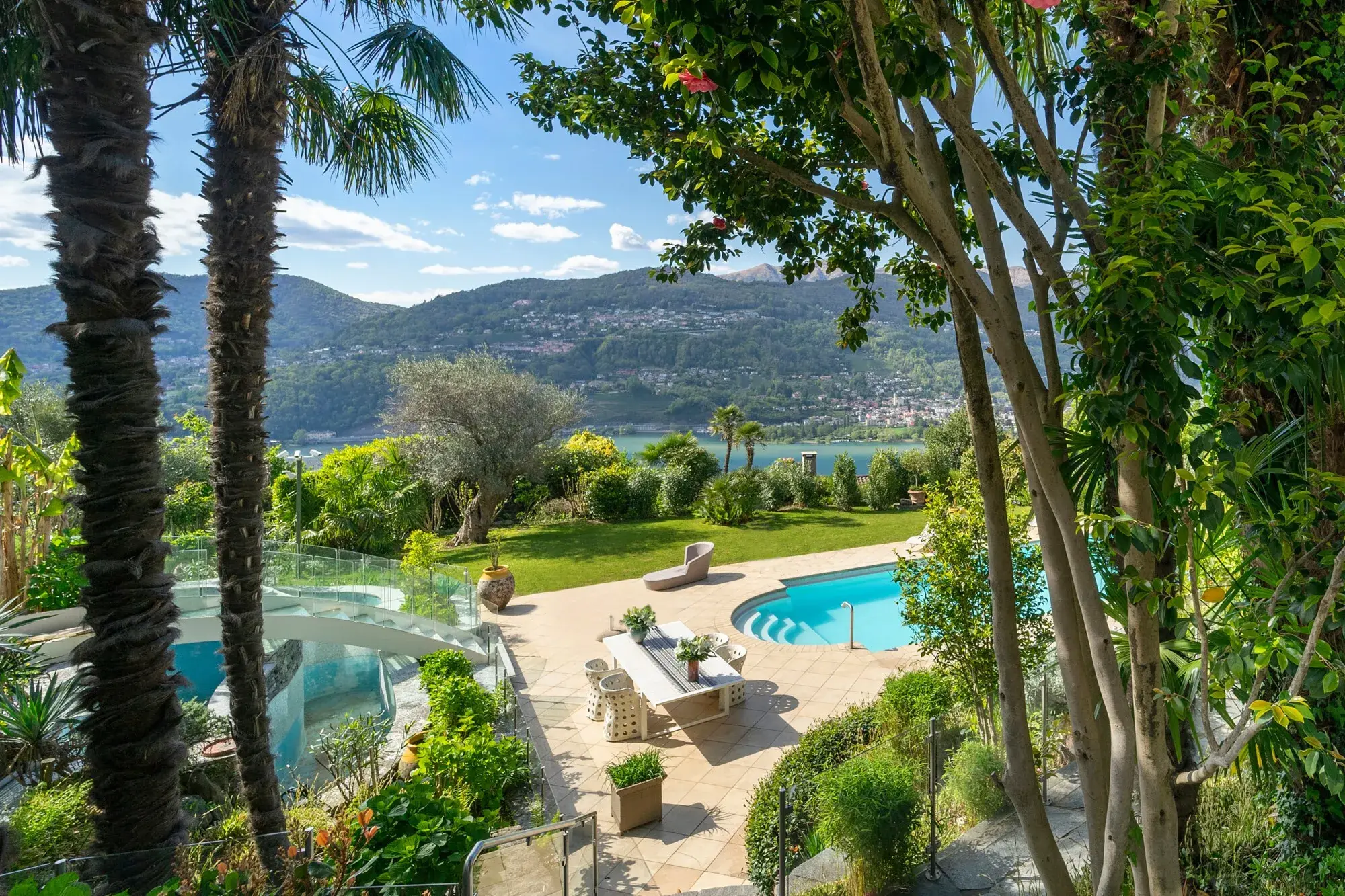 Laura Aguilera Villa With Stunning Views Of Lake Lugano And Extensive Private Grounds