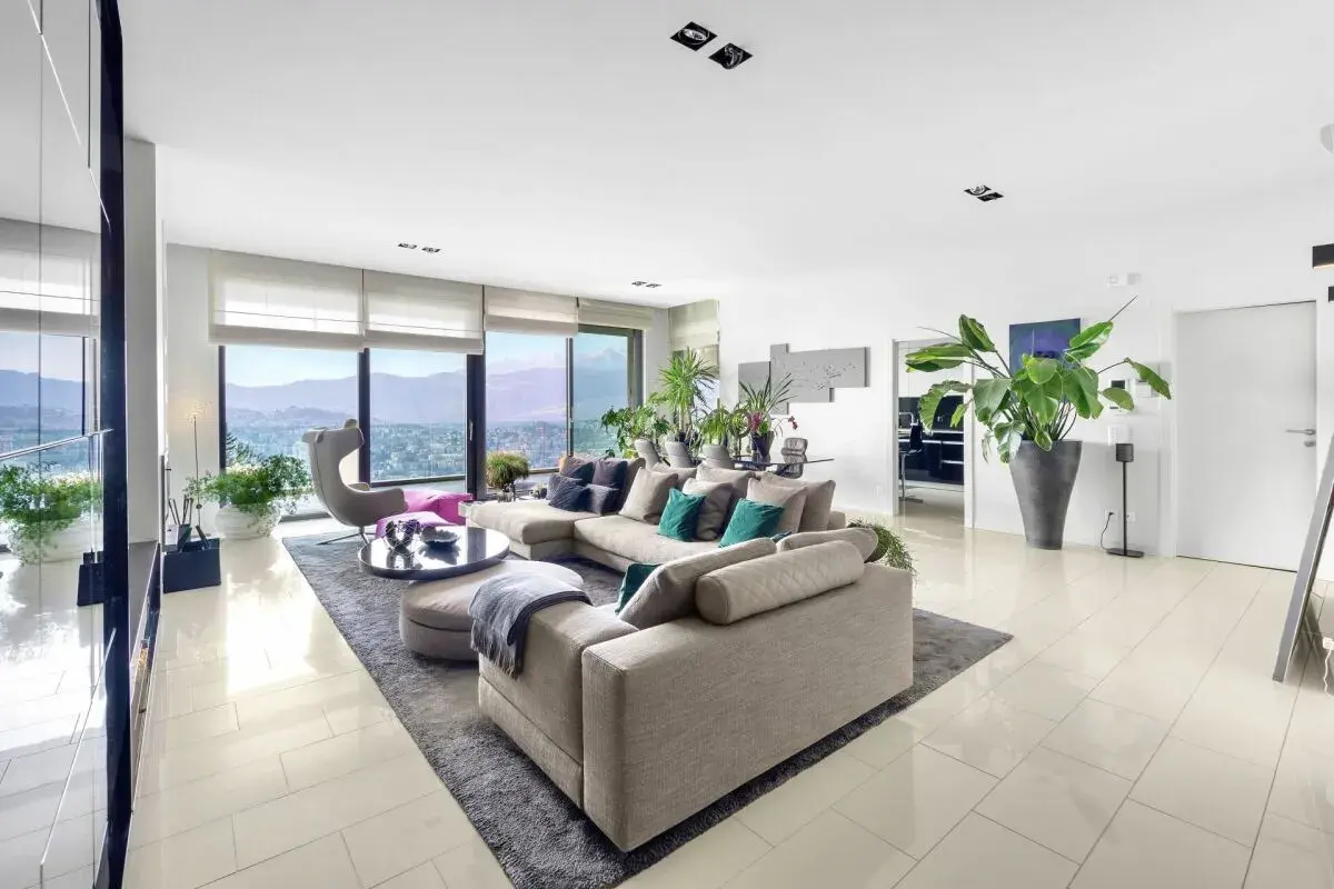 Lugano, Aldesago: Penthouse With Lake View Terrace, 5.5 Rooms