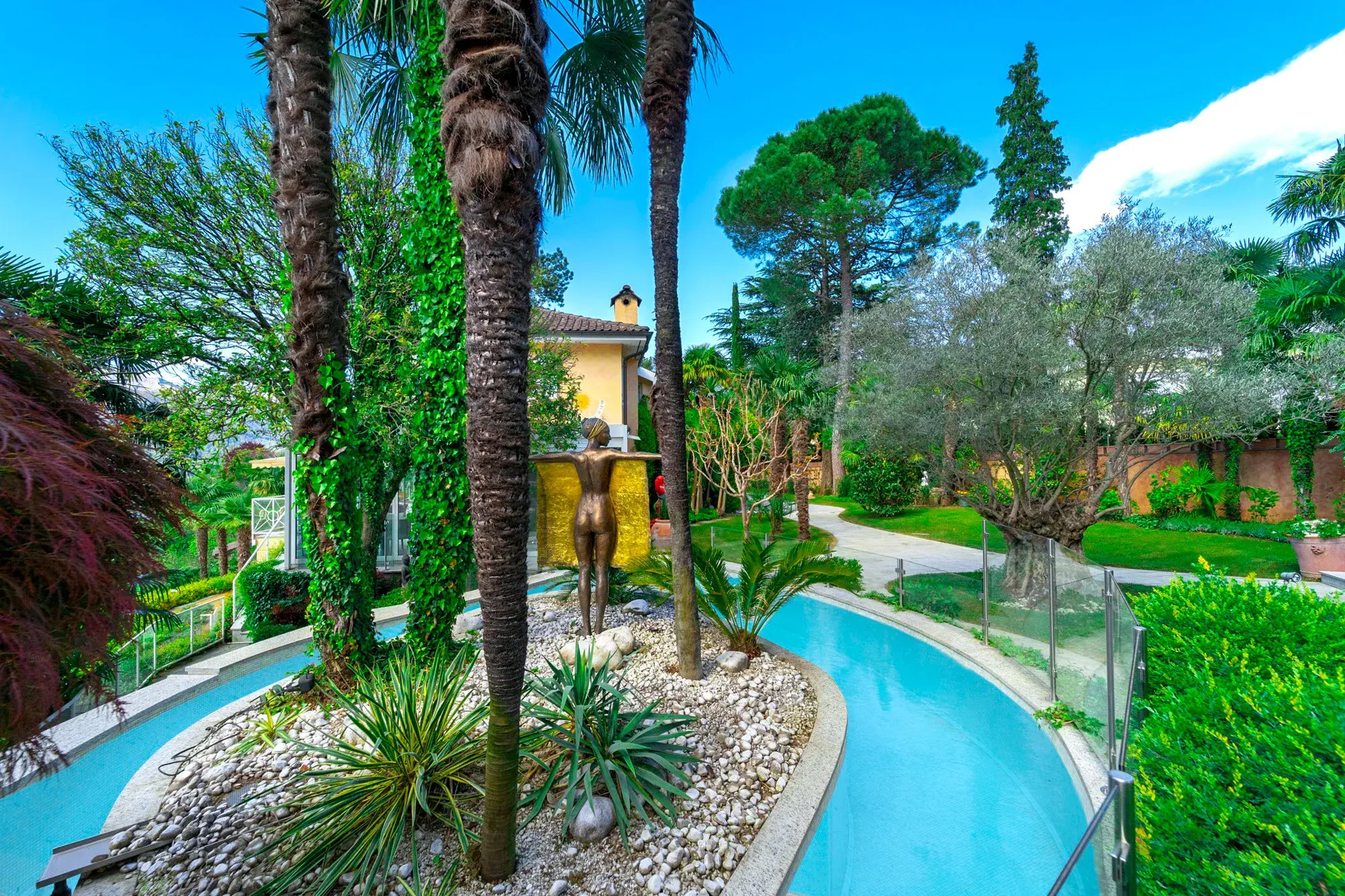 Laura Aguilera Villa With Stunning Views Of Lake Lugano And Extensive Private Grounds